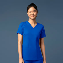 Load image into Gallery viewer, Women&#39;s RoyalThrive Fitted V-Neck Top w/ Ortho RI logo
