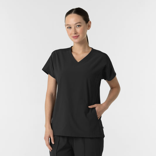 Women's V-Neck Tunic Scrub Top