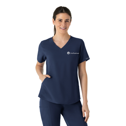Women's Renew V-Neck Scrub Top #6254 w/ Ortho RI logo