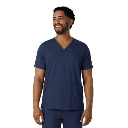 Men's Boundless Multi Pocket V-Neck Scrub Top- NHE
