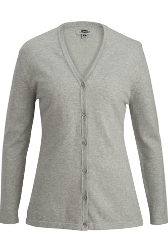 WOMEN'S JERSEY KNIT COTTON CARDIGAN WITH DPW LOGO