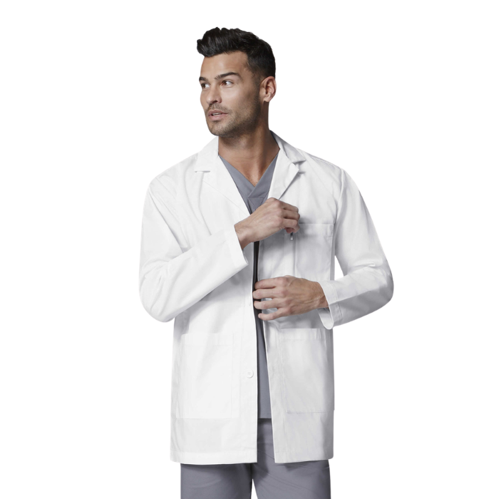 Men's White Consultation Lab Coat-7102
