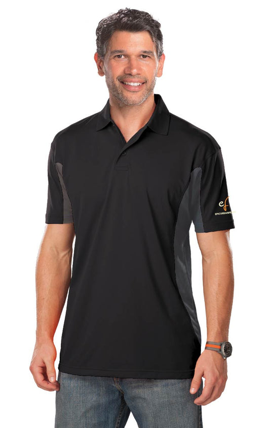 Epicurean Feast Men's Black Polo