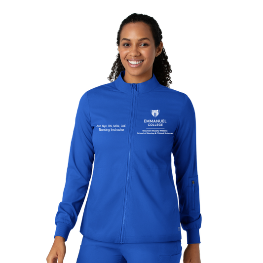 Emmanuel College Women's Faculty Boundless Scrub Jacket