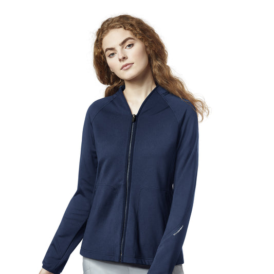 Women’s Fleece Full Zip Jacket in Navy