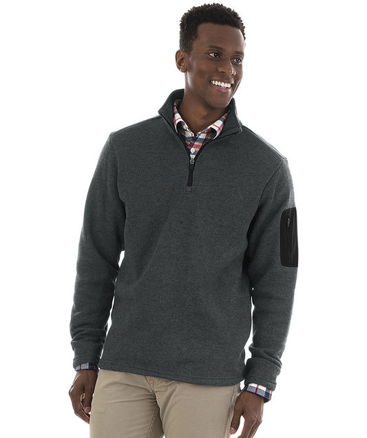 Unisex/Men's Heathered Fleece Pullover w/ Rivier Nursing