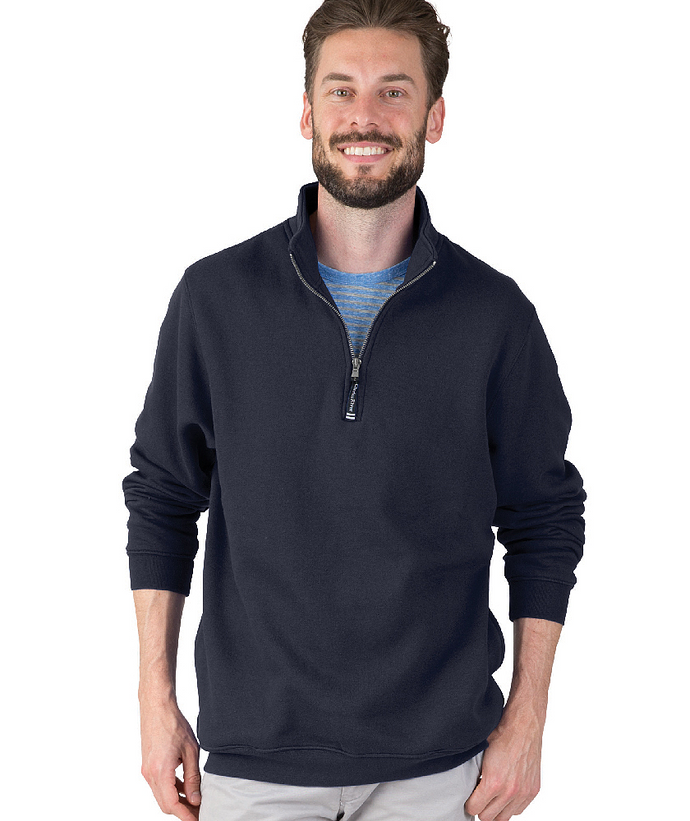 MEN'S CROSSWIND QUARTER ZIP SWEATSHIRT with St. Anselm Nursing Logo