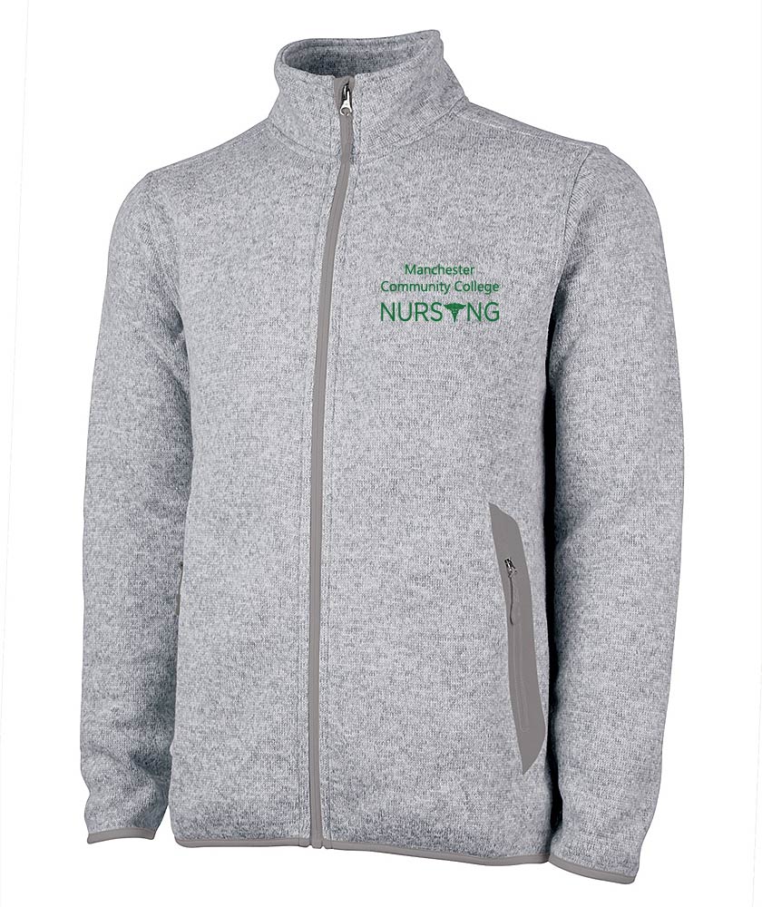 MEN'S HEATHERED FLEECE JACKET W/ MCC NURSING LOGO OPTIONS