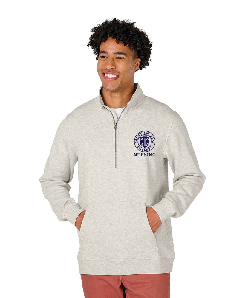 Men's Willow 1/2 Zip Sweatshirt w/choice of Saint Anselm Logo