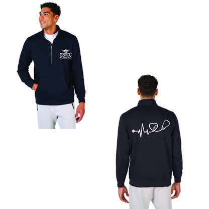 Men's Willow Half Zip Sweatshirt w/ GBCC printed design