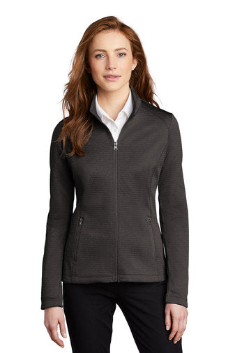 Port Authority ® Ladies Diamond Heather Fleece Full-Zip Jacket w/ CMC logo
