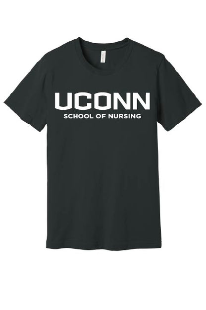 Bella Unisex Tee w/ UCONN logo, Short or Long Sleeve Options (Optional)