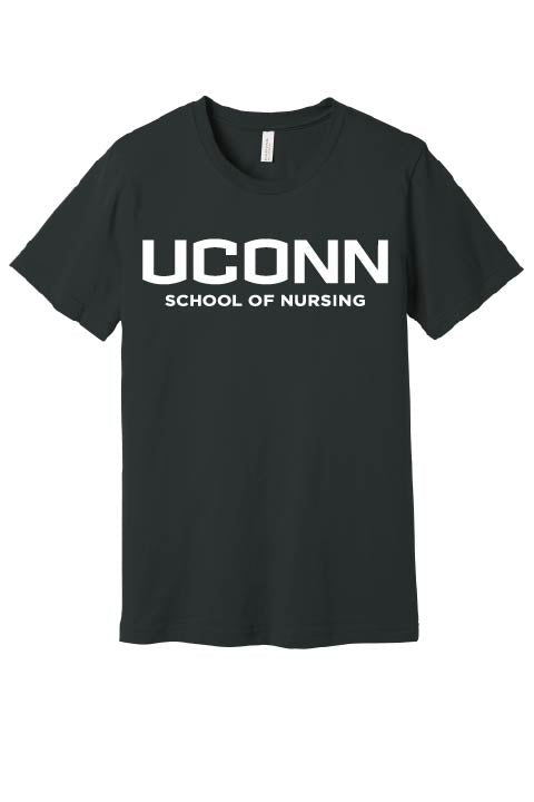 Bella Unisex Tee w/ UCONN logo, Short or Long Sleeve Options (Optional)