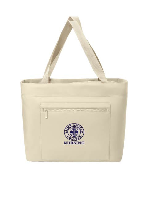 Port Authority ® Matte Carryall Tote w/ Saint Anselm Nursing Seal Logo