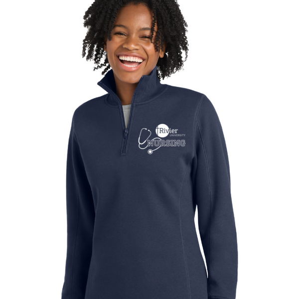 Sport-Tek® Women's 1/4-Zip Sweatshirt w/ Rivier Nursing Logo – McGill's ...