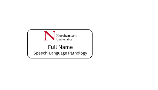 Name Pin - Northeastern Speech