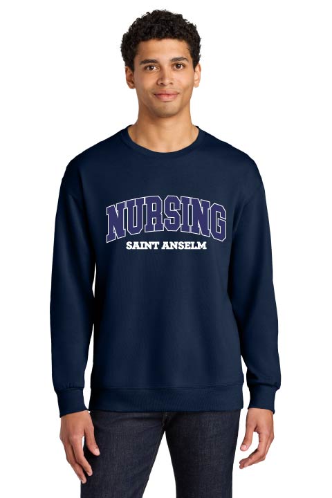 Jerzees Ultimate™ Unisex CVC Ring Spun Crew or Hoodie w/ Saint Anselm Nursing