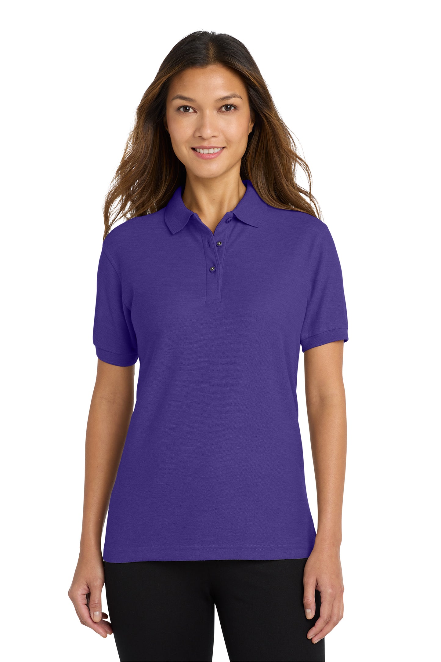 Women's Purple Polo Shirt w/ Nashua High School Logo