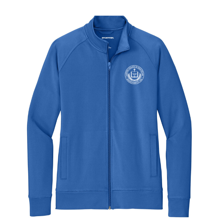 Men's Laboure College Embroidered Fleece Full Zip Warm Up Jacket