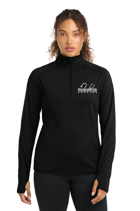 Women's Sport-Tek® Sport-Wick® Stretch 1/4-Zip Pullover w/ MCC Nursing Logo