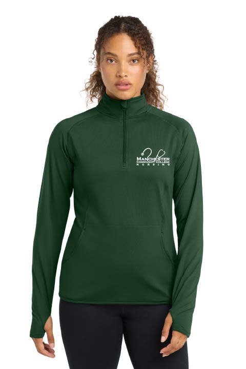 Women's Sport-Tek® Sport-Wick® Stretch 1/4-Zip Pullover w/ MCC Nursing Logo