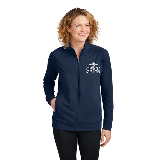 Women's Sportwick Full Zip Jacket w/ choice of GBCC logo