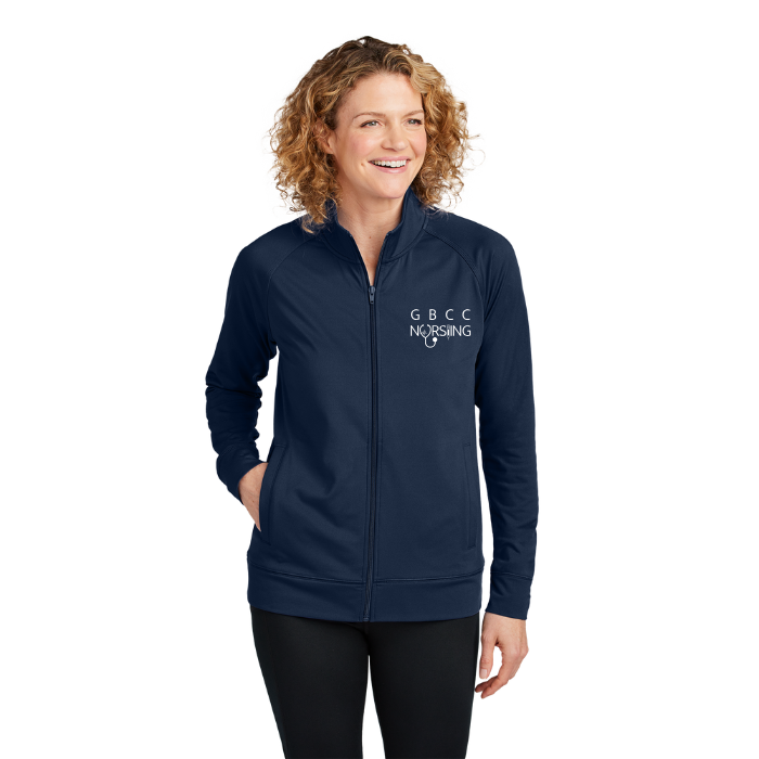 Women's Sportwick Full Zip Jacket w/ choice of GBCC logo
