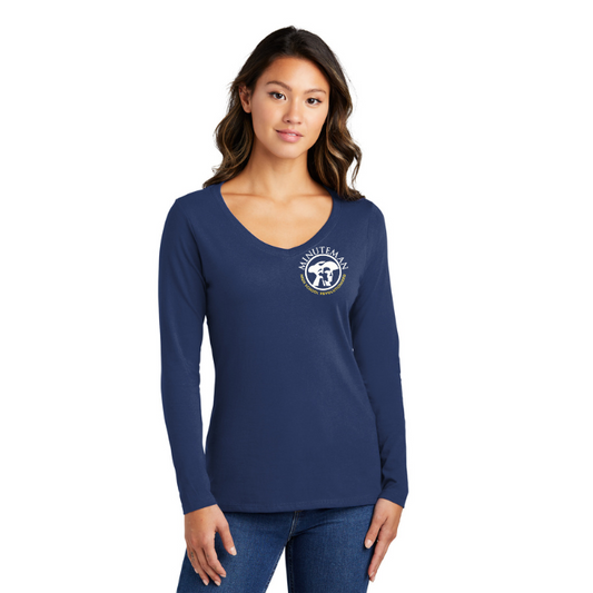 Minuteman Women's School Long Sleeve T - Navy
