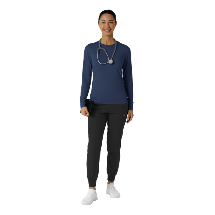 Women's Navy Blue Layering Tee-Salem High
