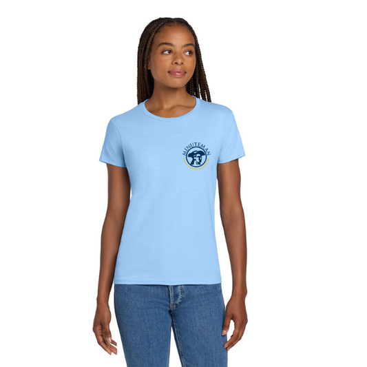 Minuteman Women's School T - Light Blue