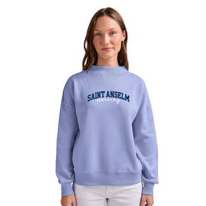 Women's Willow Mock-Neck Sweatshirt w/ Saint Anselm Nursing