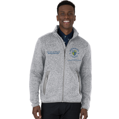MERRIMACK MEN'S HEATHERED FACULTY FLEECE JACKET