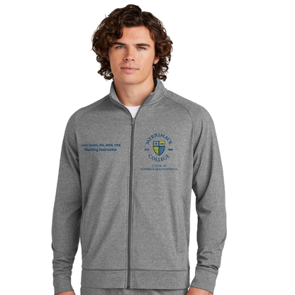 MERRIMACK MEN'S FACULTY SPORT TEK SMOOTH FLEECE JACKET