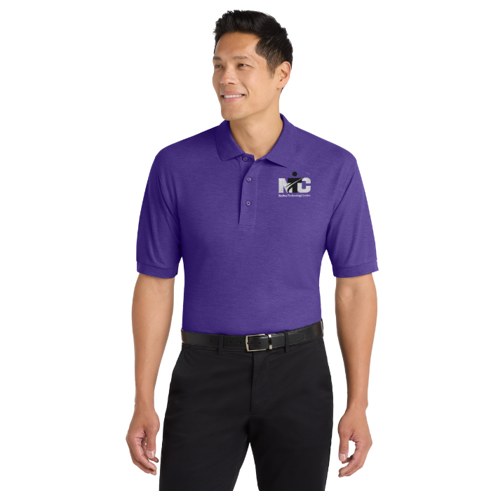 Men's Purple Polo Shirt w/ Nashua High School Logo