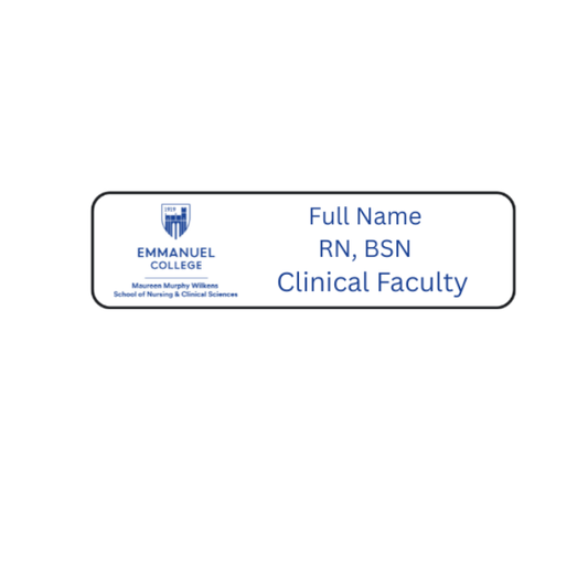 Faculty Name Pin - Emmanuel College