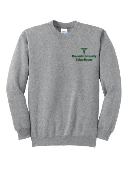 Port & Company® Crewneck Sweatshirt Or Hoodie w/ MCC Caduceus logo