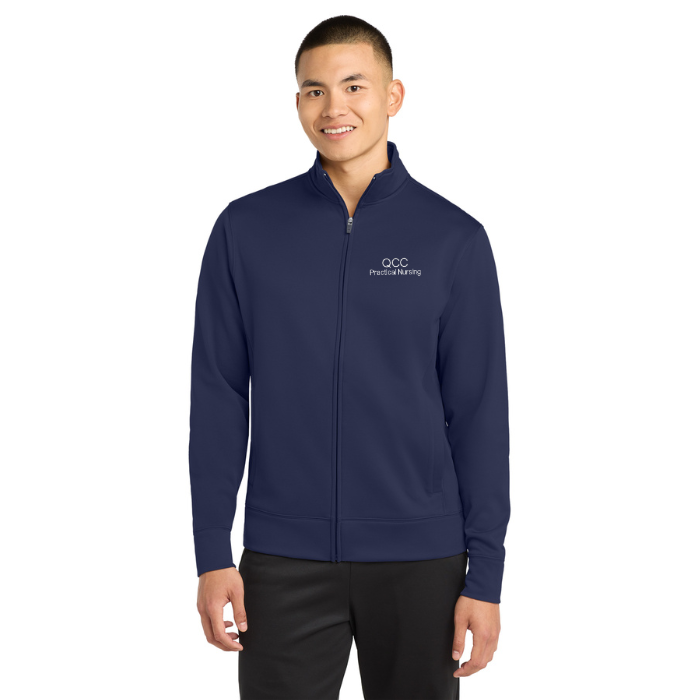 Men's Navy Embroidered QCC PN Smooth Fleece