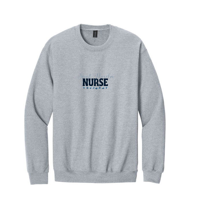 Gildan® Softstyle® Crewneck Sweatshirt w/ Saint Anselm Flower Logo