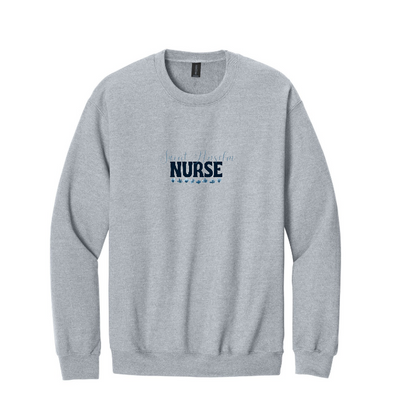Gildan® Softstyle® Crewneck Sweatshirt w/ Saint Anselm Flower Logo