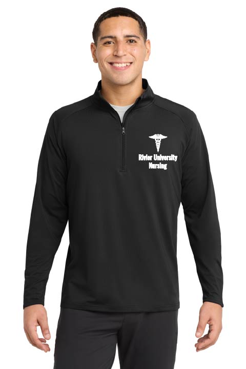 Sport-Tek® Sport-Wick® Stretch 1/4-Zip Pullover w/ Rivier Nursing Logo