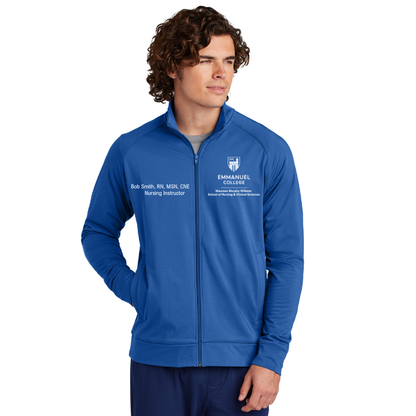 Emmanuel College Men's Faculty Sport Tek Smooth Fleece Jacket
