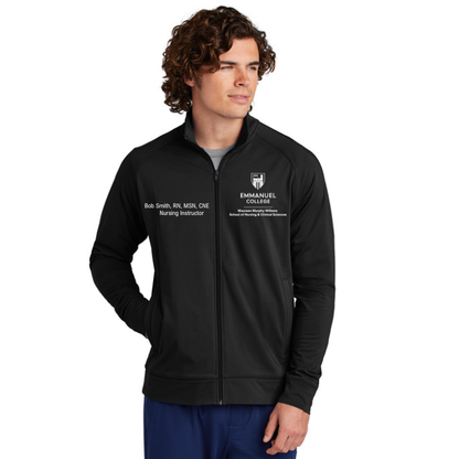 Emmanuel College Men's Faculty Sport Tek Smooth Fleece Jacket
