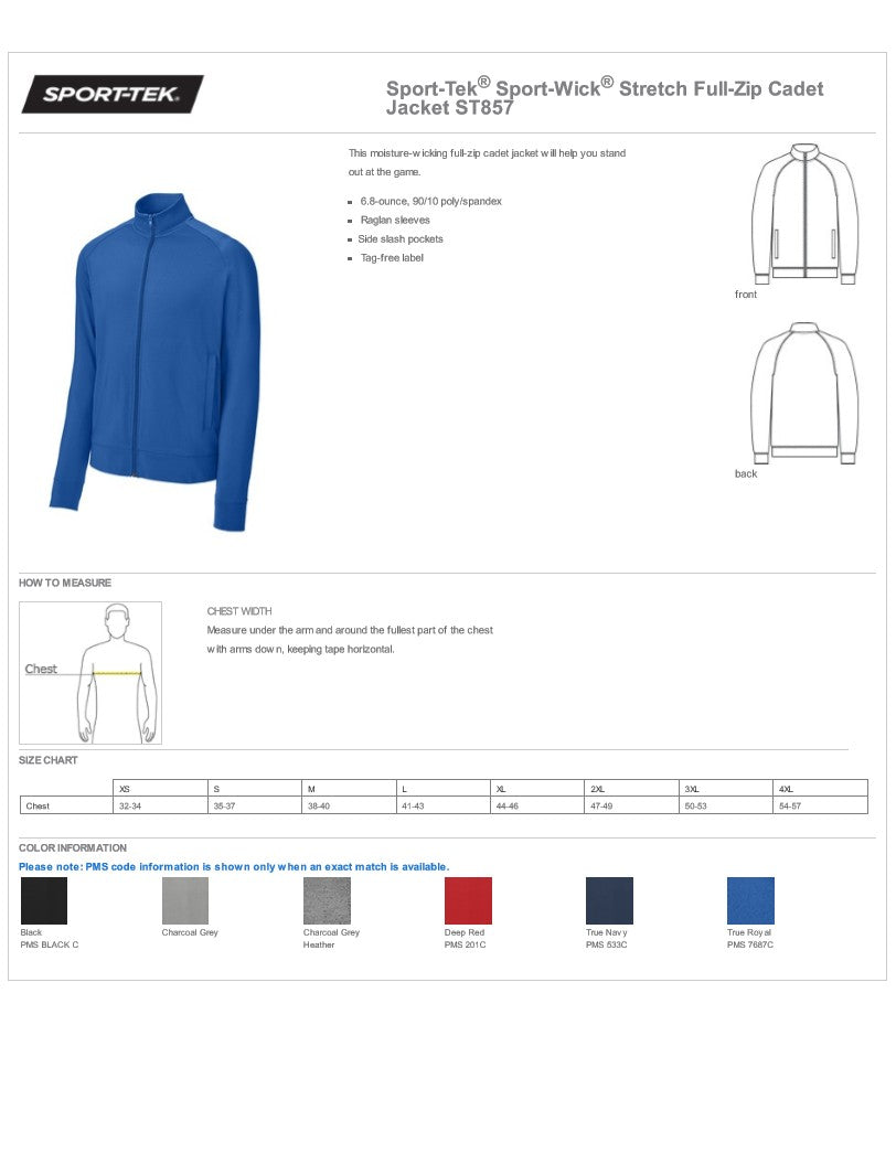 Men’s Roxbury CC Rad Tech Embroidered Fleece Full Zip Jacket