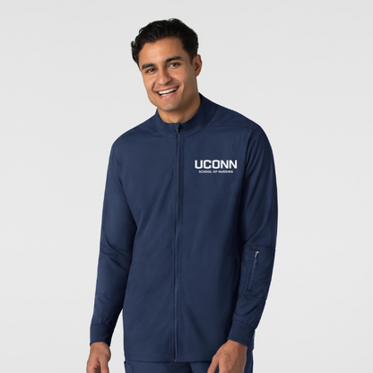 Men's Boundless Full Zip Scrub Jacket w/ UCONN logo (Required QTY 1)