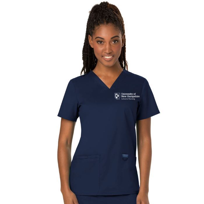 Women's Revolution V-Neck Top with UNH Embroidery – McGill's Uniforms
