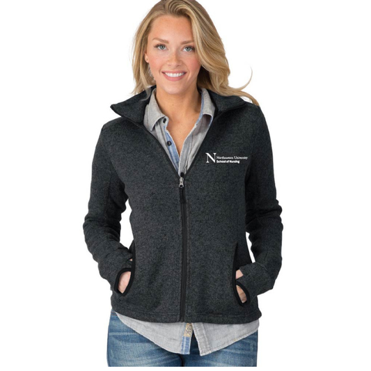 Women's Northeastern Faculty Heathered Fleece Sweater