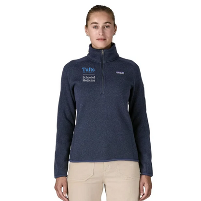 TUSM-Patagonia Women's Better Sweater Quarter Zip Tufts SOM Logo