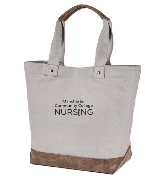 Authentic Pigment Canvas Resort Tote w/ MCC Nursing Logo