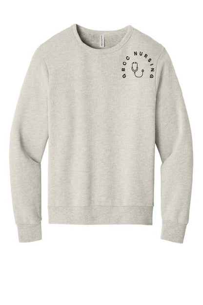 Bella/Canvas Sponge Fleece Crewneck w/ GBCC Nursing Logo