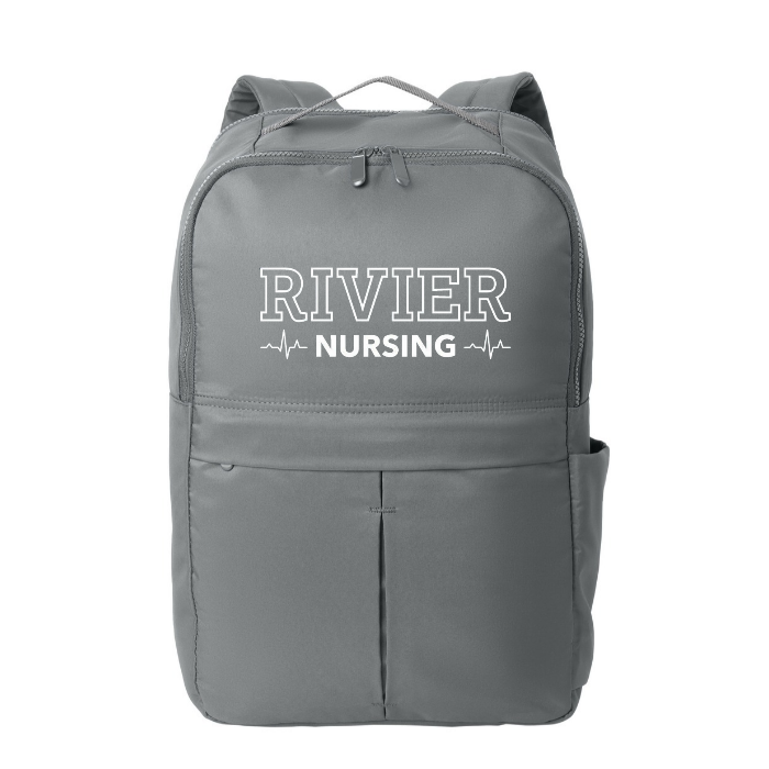 Port Authority ® Matte Backpack w/ Rivier Nursing Logo